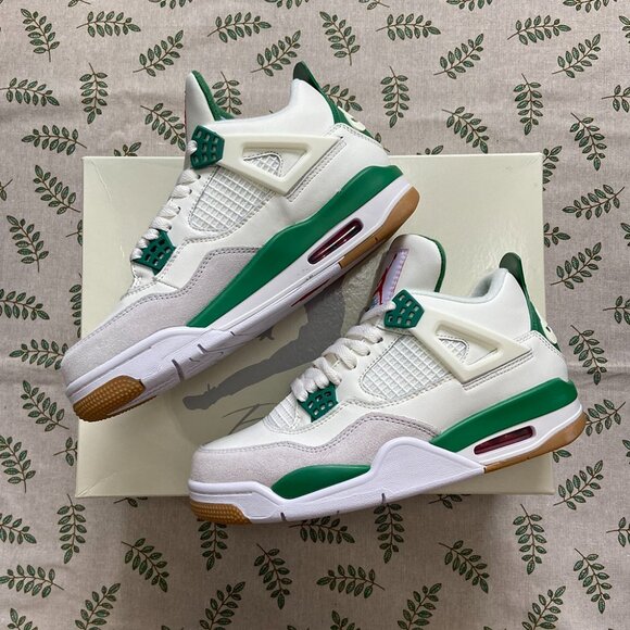 Air Jordan 4 Retro Sb Pine Green Platform Sneakers - Picture 5 of 6